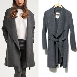 PART TWO Melange Alba Wool Wrap Coat 38 EU